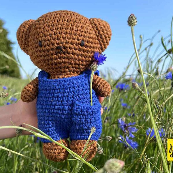 BORIS gehäkeltes Bärchen - Blue Overall