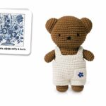 BORIS gehäkeltes Kuscheltier - Delft Blue Overall