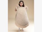 Teddy Sitzsack und Ottoman Set Biscuit beige – Bild 2