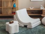 Sitzpuff Cremeweißer Cloud – Bild 2