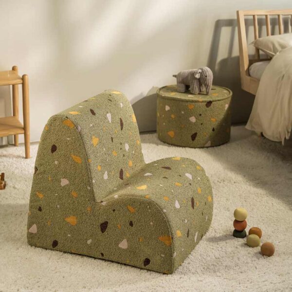 Kindersessel Cloud Terrazzo Moss