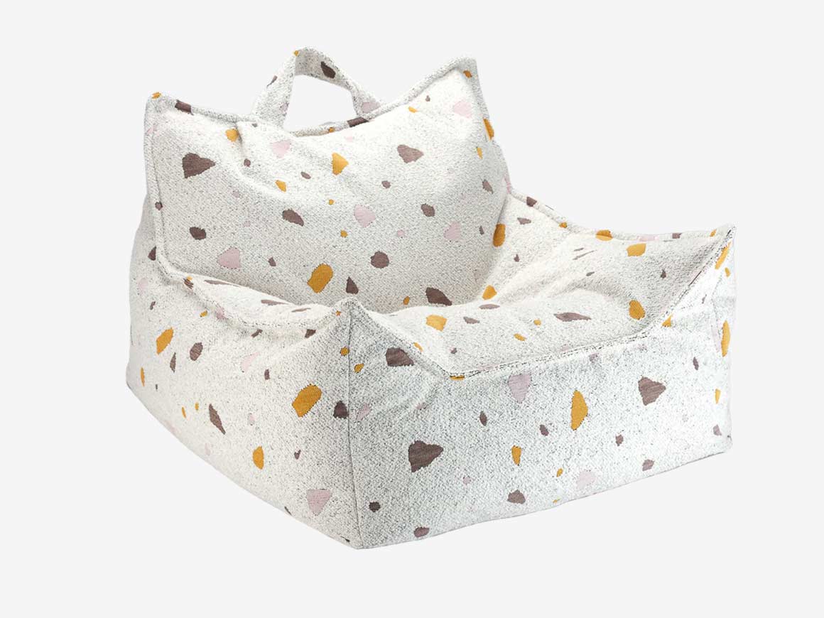 Kindersessel-Sitzsack-Terrazzo-Marble-wigiwama-1.jpg Kindersessel & Sitzsack, Terrazzo Marble – Bild 1