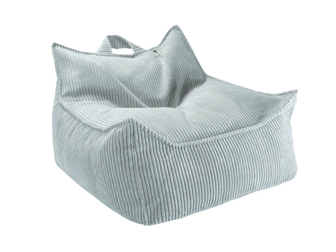 Kindersessel-Sitzsack-cord-peppermint-green-1.jpg Kindersessel & Sitzsack, cord peppermint green – Bild 1