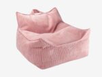 Kindersessel & Sitzsack, Kord Pink mousse, Altrosa