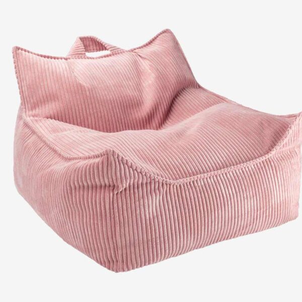 Kindersessel & Sitzsack, Kord Pink mousse, Altrosa