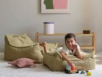 Kindersessel & Sitzsack, teddy matcha – Bild 4