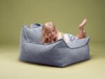 Kindersessel & Sitzsack, cord blueberry blue – Bild 3