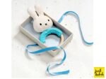 MIFFY Gehäkelter Greifling / Rassel, pastel aqua – Bild 2