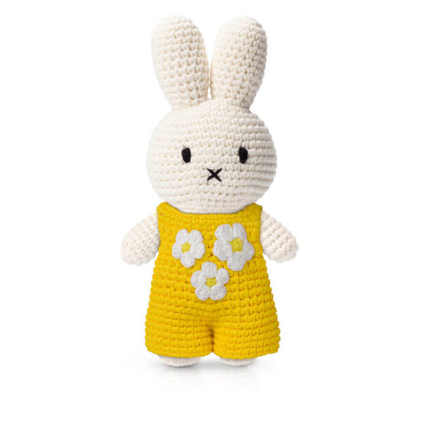 MIFFY Kuschelhase - im gelben Geburtstagsoverall