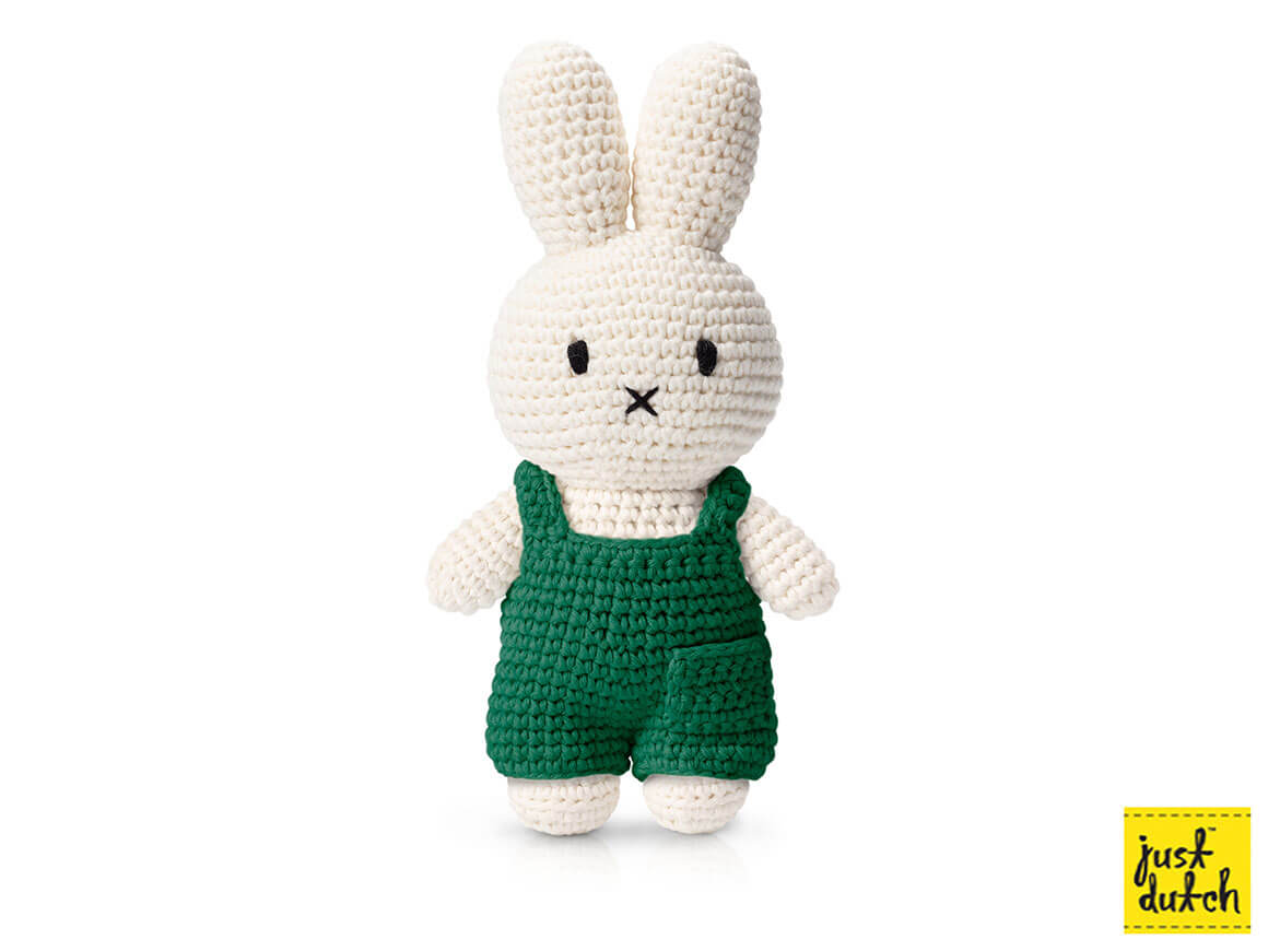 MIFFY-Kuschelhase-im-gruenen-Kleid.jpg MIFFY Kuschelhase - im grünen Overall – Bild 1