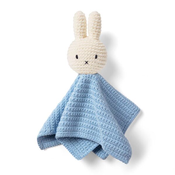 MIFFY gehäkeltes Schmusetuch, pastel blue