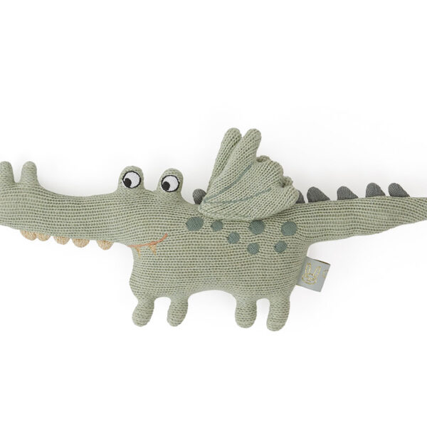 Strickrassel Darling Rattle Baby Buddy Crocodile - OYOY living