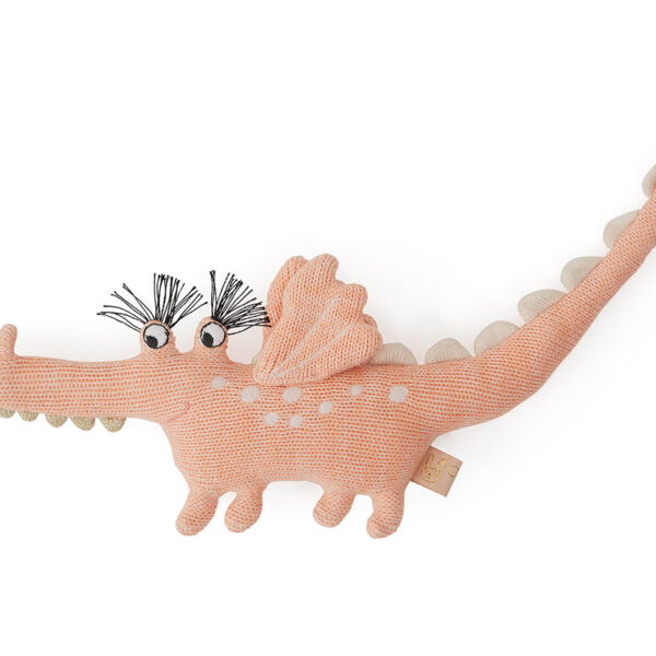 Strickrassel Darling Rattle Baby Yoshi Crocodile - OYOY living