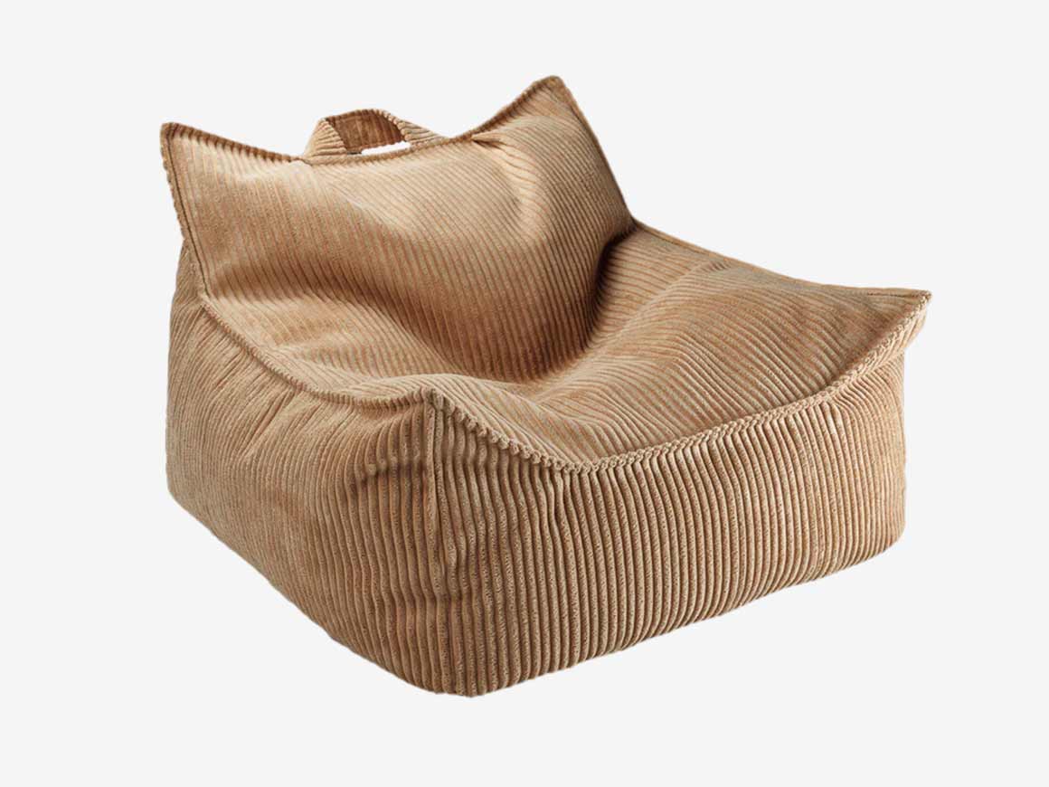 Sitzsack-Sessel-Cord-Toffee-wigiwama-1.jpg Kindersessel & Sitzsack, cord toffee – Bild 1