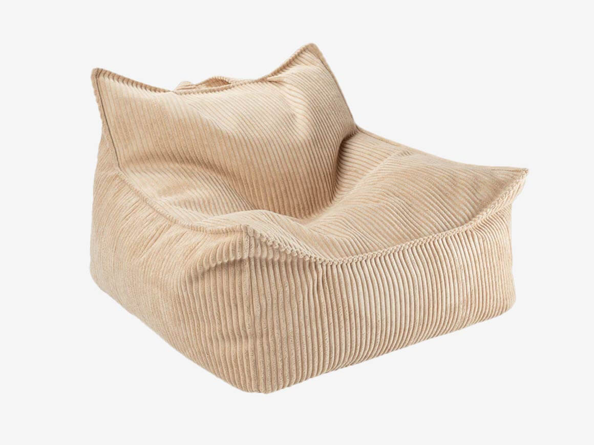Sitzsack-Sessel-brown-sugar-wigiwama-1.jpg Kindersessel & Sitzsack, cord brown sugar – Bild 1