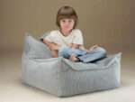 Kindersessel & Sitzsack, cord peppermint green – Bild 2