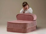 Flip Schlafsessel & Spielmatratze, Pink Mousse