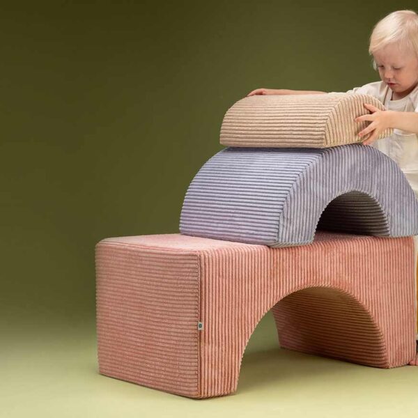 Montessori Spielset Regenbogen altrosa 3-tlg