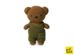 BORIS gehäkeltes Kuscheltier - Jungle Green Overall – Bild 2