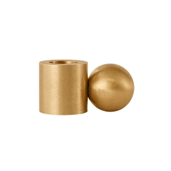 Palloa Kerzenhalter Solid Brass low - OYOY living