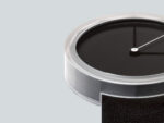 Detailansicht der Prism — Black Armbanduhr mit schlanken weissen und schwarzen Zeigern