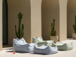 Outdoor Sitzsack & Ottoman-Set Farbe Azure – Bild 5