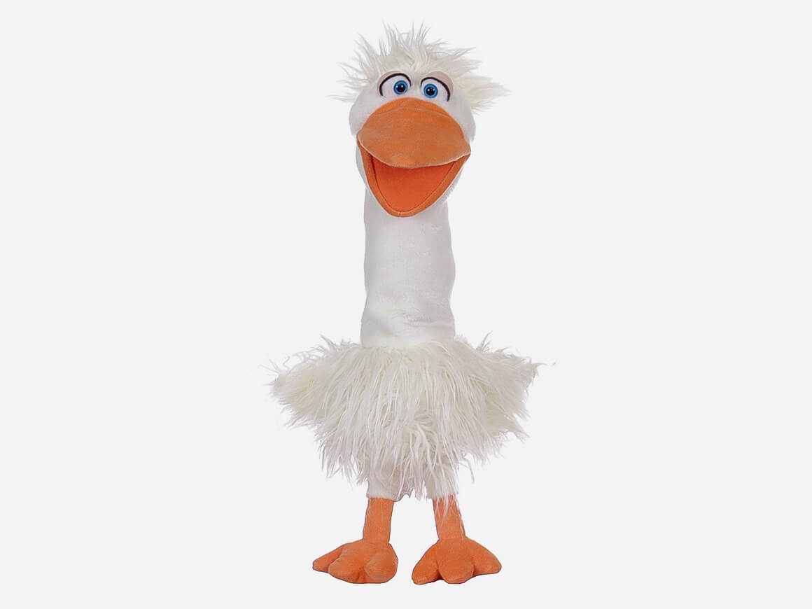 Gans-living-puppets.jpg Gundula die Gans, Handspielpuppe – Bild 1
