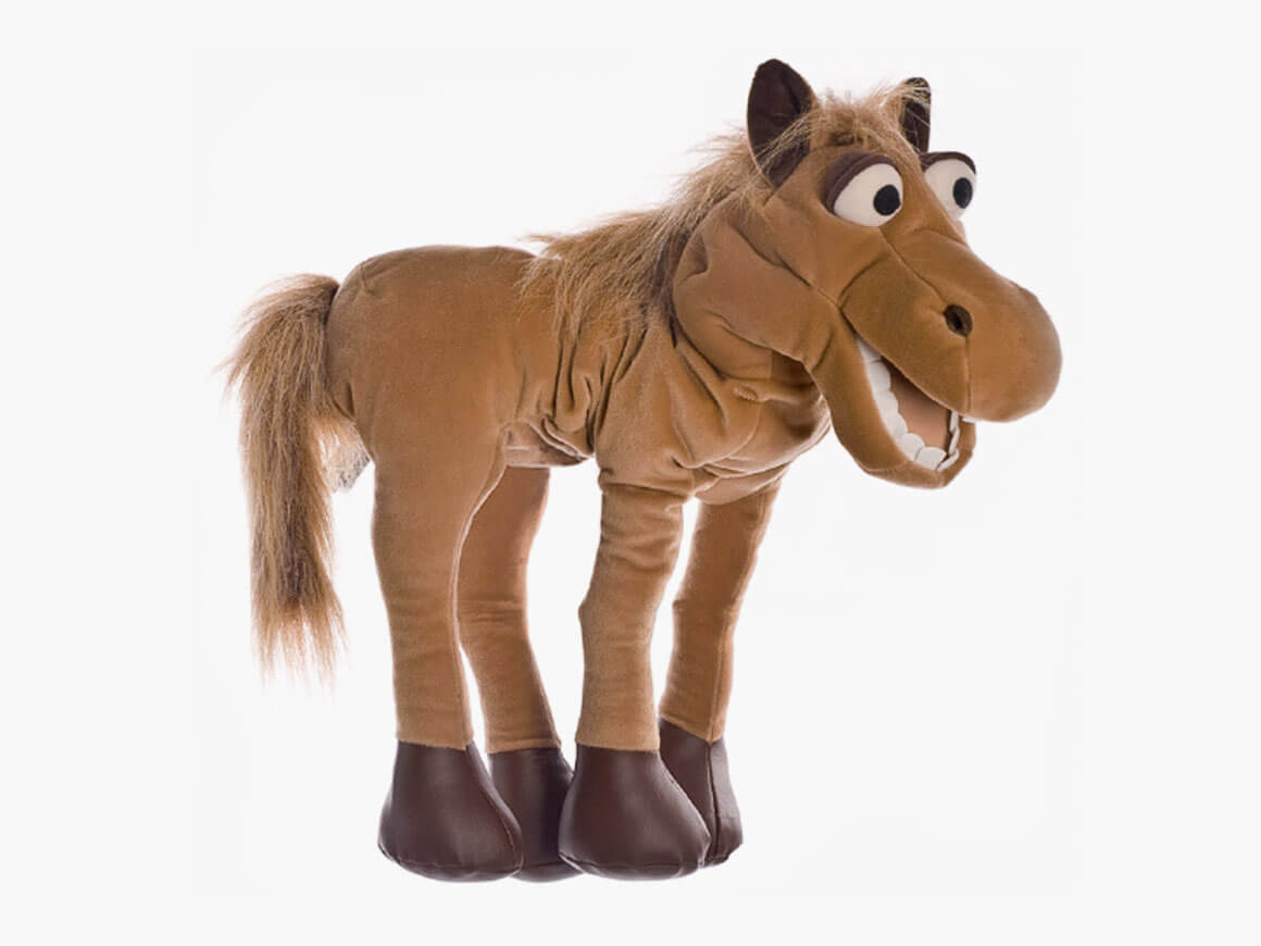 Helge-das-Pferd-iving-puppets.jpg Helge das Pferd, Handspielpuppe – Bild 1