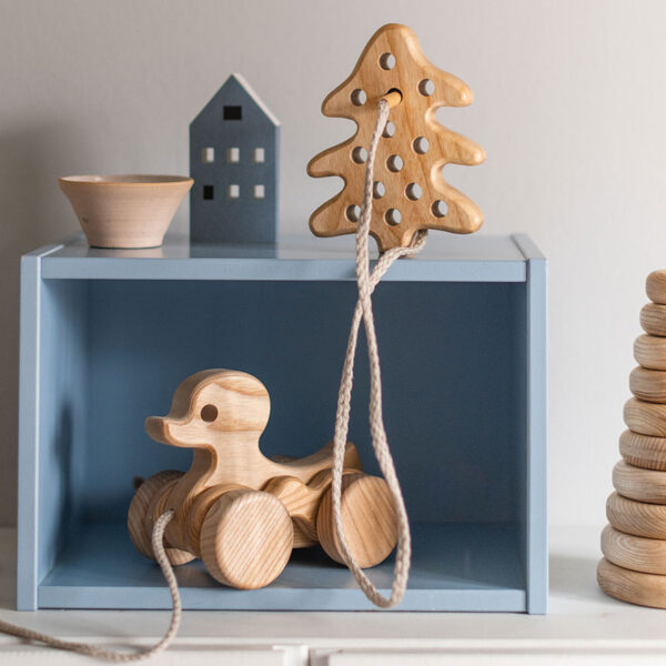 Ente auf Rädern Nachziehtier, Lotes Toys