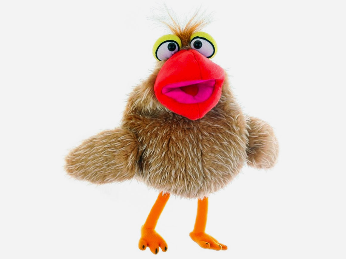 Petronella-Piepspatz-living-puppets.jpg Petronella Piepspatz, Handpuppe – Bild 1