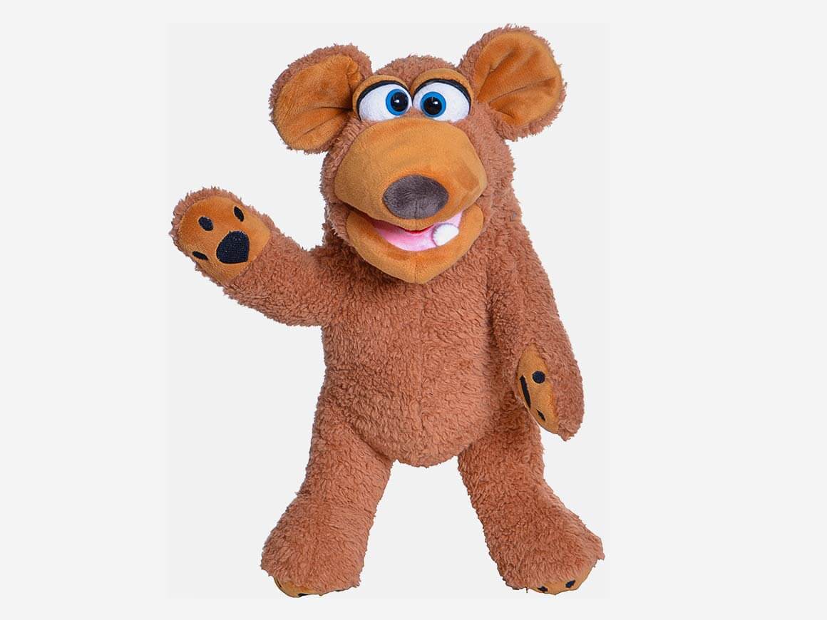 muckelbert-W875-living-puppets.jpg Muckelbert der Bär, Handspielpuppe – Bild 1