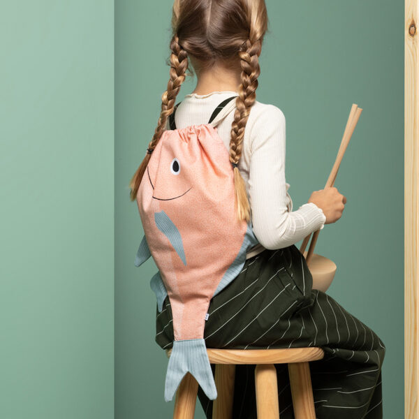 Kid Pink Silver Biddy Rucksack