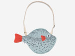 Small Aqua Pufferfish Tasche – Bild 2
