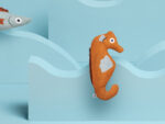 Orange Seahorse Täschchen – Bild 2
