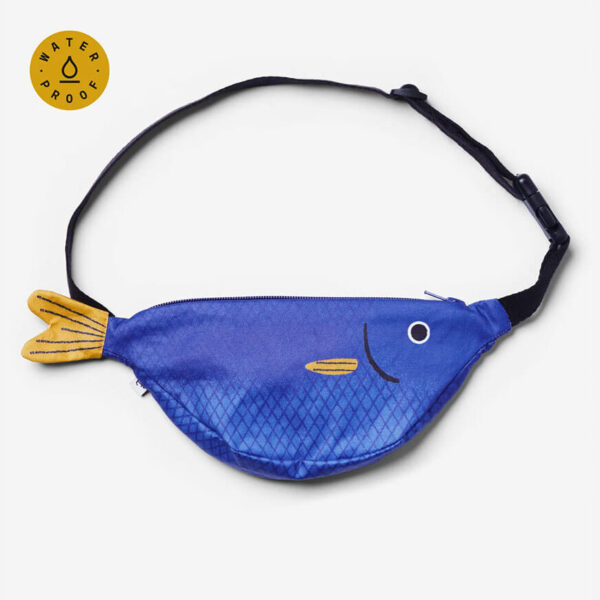 DON FISHER Saithe Kid Kinder-Bauchtasche in Fischform, blau, für Kinder