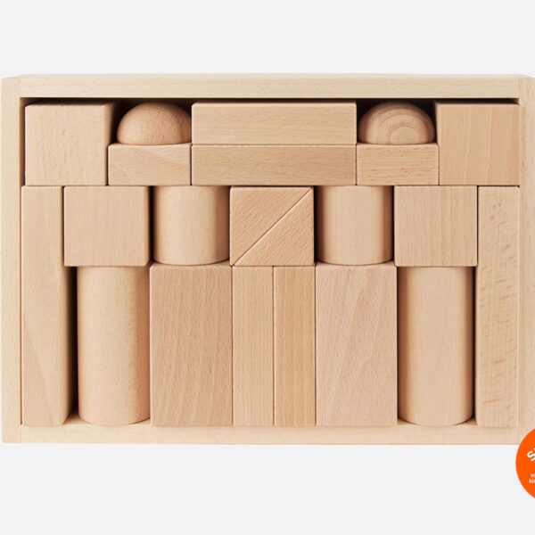 Baukasten Natur, 22 Holzbausteine