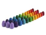 Mandala Rainbow Eggs, 36 Teile, Holzspielzeug