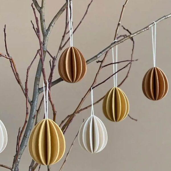 Lovi Decor Ostereier 6er Set 4.5cm golden mix