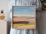 "Blick über Landschaft I" Öl auf Leinwand, Unikat
