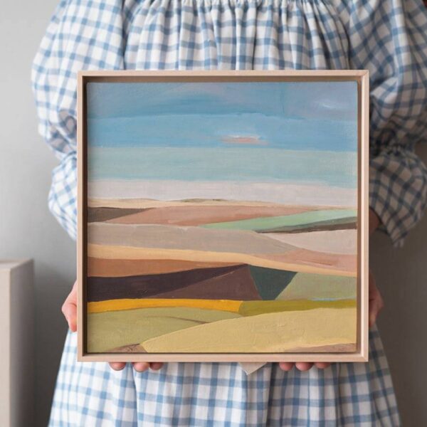 "Blick über Landschaft I" Öl auf Leinwand, Unikat