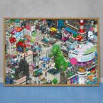 Berlin, Pixorama Pixelkunst-Poster