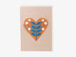 HEART card snowball – light pink