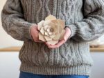 Lovi Decor Flower 15cm, natural wood – Bild 5