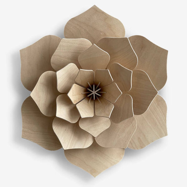 Lovi Decor Flower 24cm, natural wood