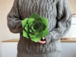 Lovi Decor Flower 24cm, forest green