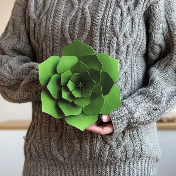 Lovi Decor Flower 24cm, forest green