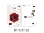 Lovi Decor Flower 15cm, dark red – Bild 3