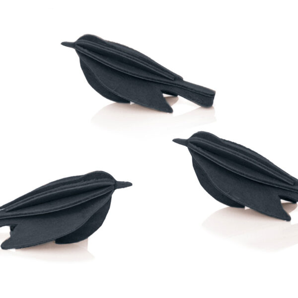 Lovi Minibirds 3er Set, black