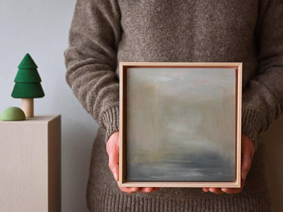 Oelbild-Nebel-I.jpg "Nebel I" Öl auf Leinwand, Unikat – Bild 1