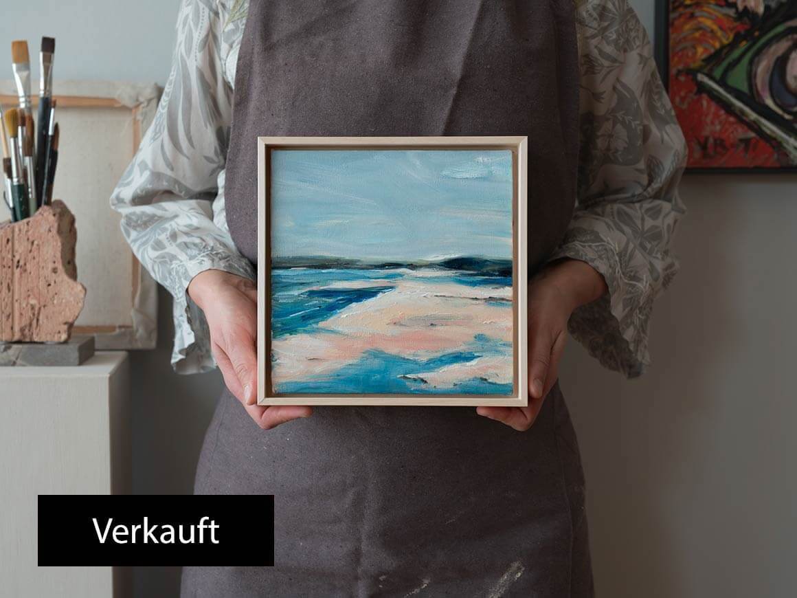 Oelbild-Strand-Arne-Zwenger.jpg "Strand I" Öl auf Leinwand, Unikat – Bild 1